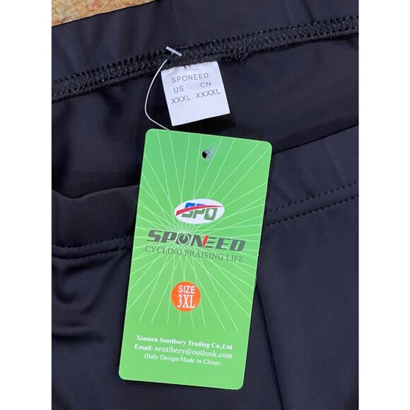 NWT sponeed Men's Cycling Shorts Padded Bicycle Riding Pants 3XL - Picture 9 of 12